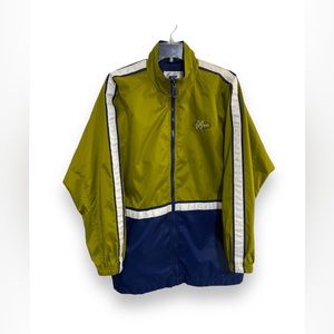 NIKE Vintage 90’s Windbreaker White Tag Full Zip Green Navy Blue Jacket Size M